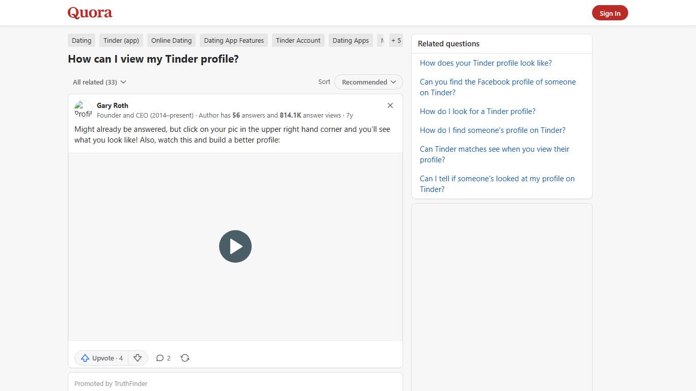 How to view my Tinder profile - Quora