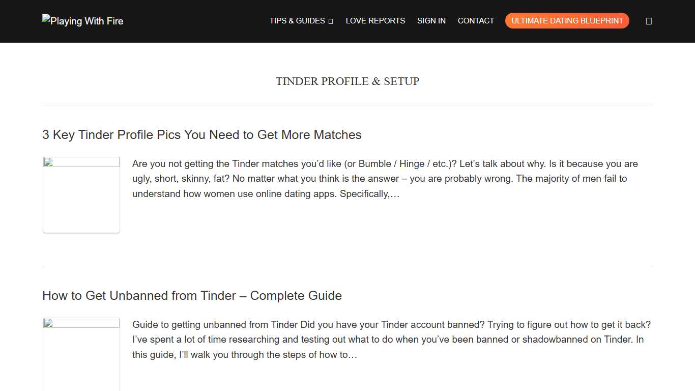 Tinder Profile & Setup Archives - Page 3 of 3 - Playing With Fire