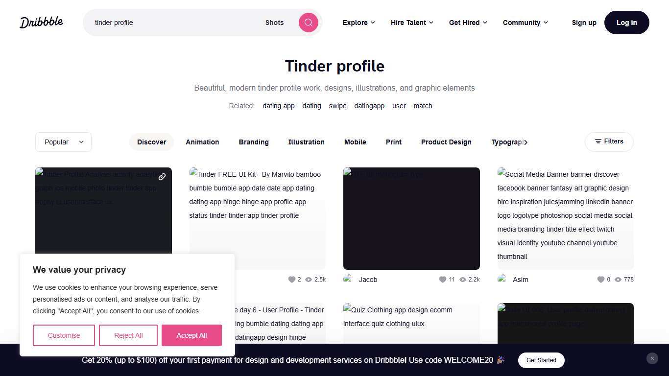 Browse thousands of Tinder Profile images for design inspiration | Dribbble